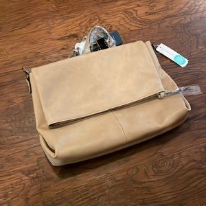 Market & Spruce Flynn Fishmouth Satchel (Tan)